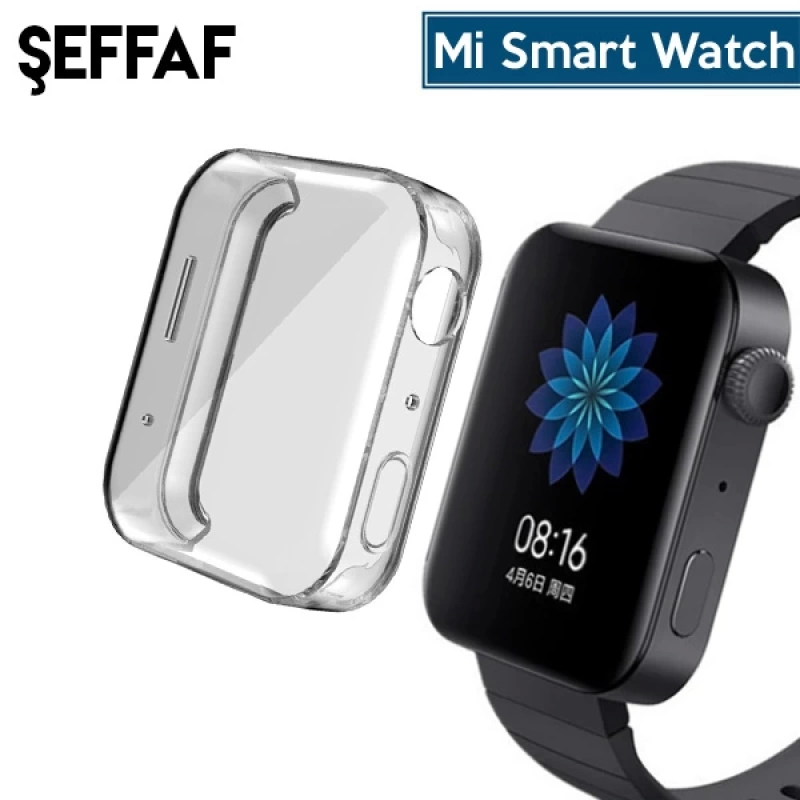 Xiaomi Mi Smart Watch 360 Full Koruma Ultra İnce Silikon Kılıf