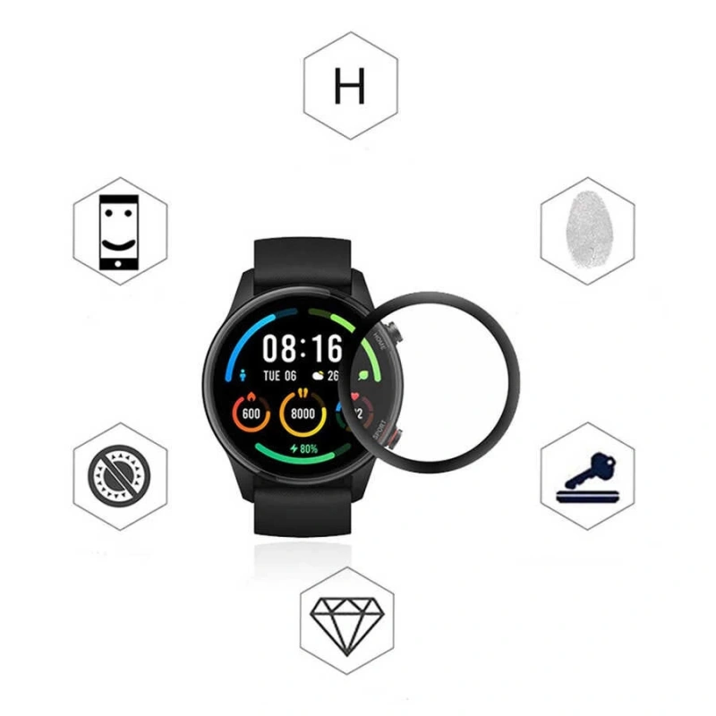 Xiaomi Mi Watch Color Zore PMMA Pet Saat Ekran Koruyucu