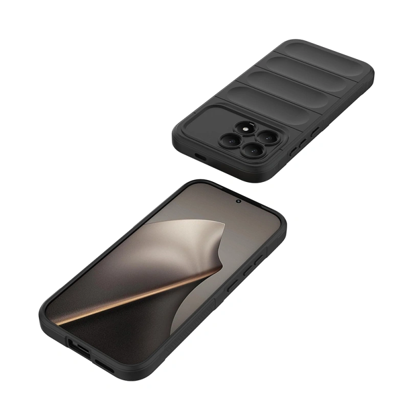 Xiaomi Poco F8 Pro Kılıf Esnek TPU Oyuklu Arka Yüzey Tasarımlı Zore Etnik Silikon Kapak