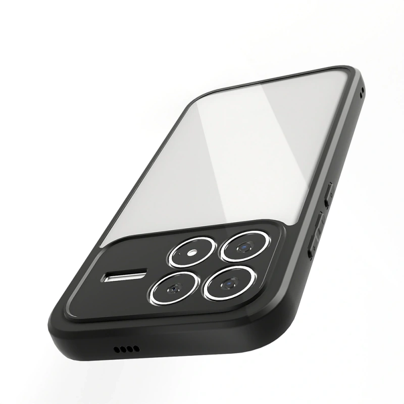 Xiaomi Poco F8 Pro Kılıf Kamera Korumalı Şeffaf Arka Yüzey Zore New Roll Kapak