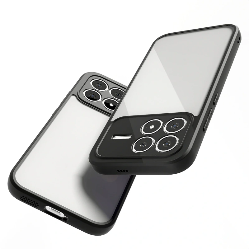 Xiaomi Poco F8 Pro Kılıf Kamera Korumalı Şeffaf Arka Yüzey Zore New Roll Kapak