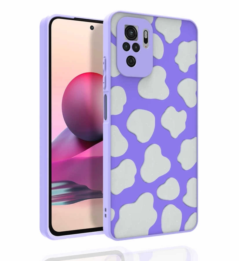 Xiaomi Poco M5S Kılıf Desenli Kamera Korumalı Parlak Zore Nora Kapak