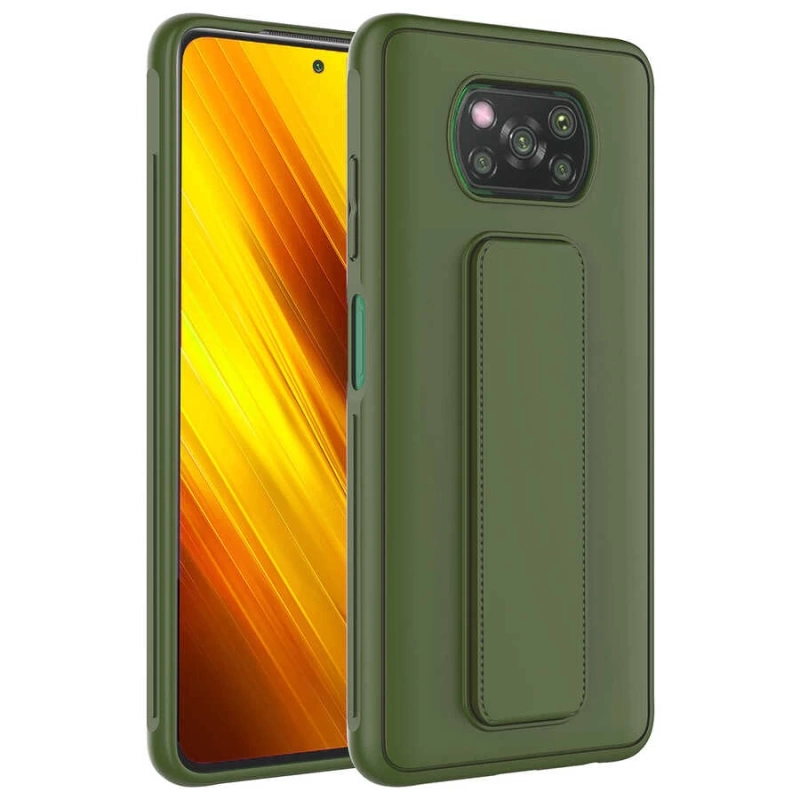 Xiaomi Poco X3 Kılıf Zore Qstand Kapak