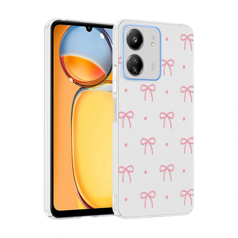 Xiaomi Redmi 13C Kılıf Kamera Korumalı Desenli Zore Klip Kapak