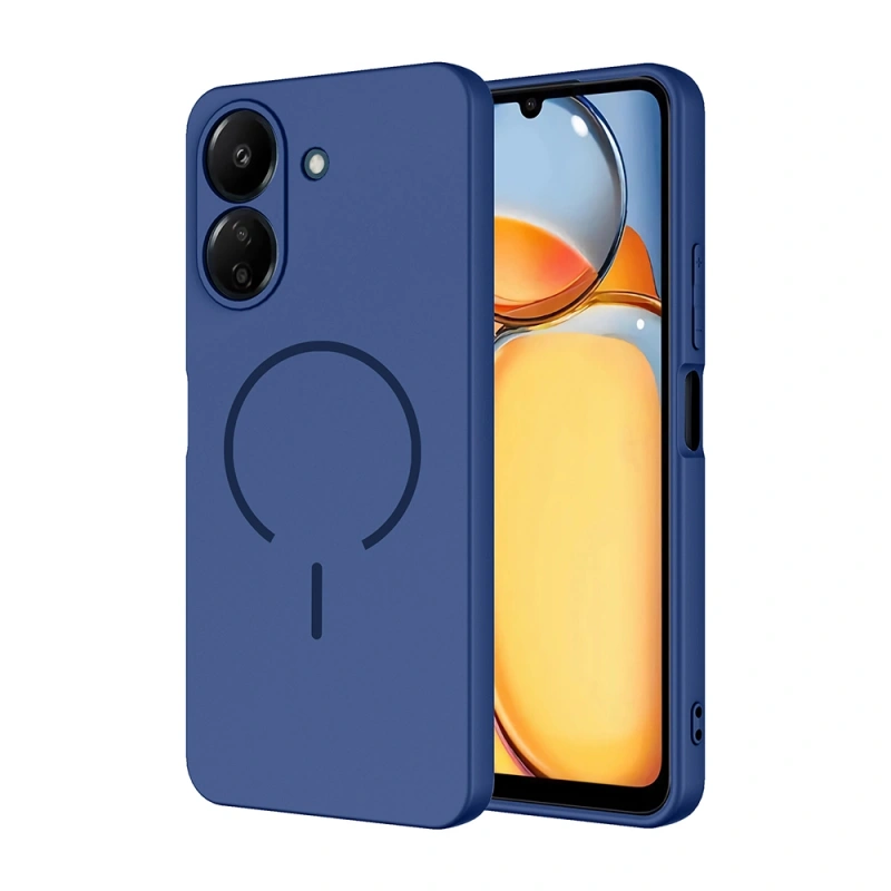 Xiaomi Redmi 13C Kılıf M-safe Şarj Özellikli Zore Meta Kapak