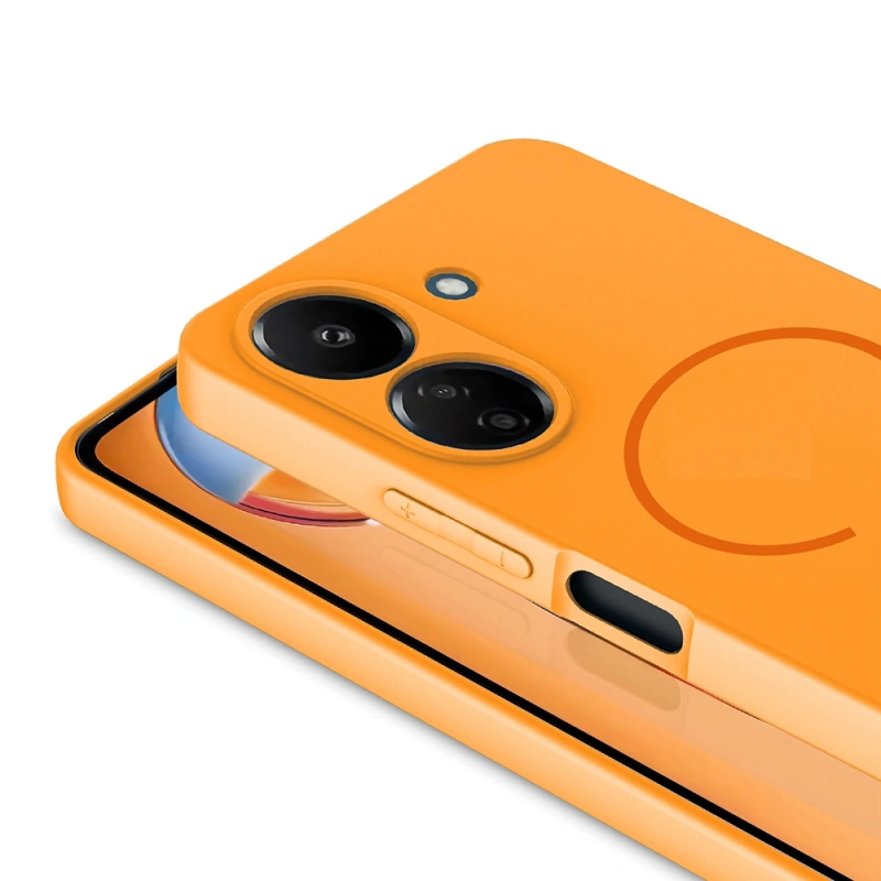 Xiaomi Redmi 13C Kılıf M-safe Şarj Özellikli Zore Meta Kapak