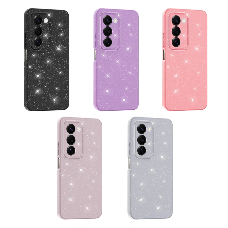 Xiaomi Redmi 15 Kılıf Kamera Korumalı Simli Lüks Zore Koton Kapak