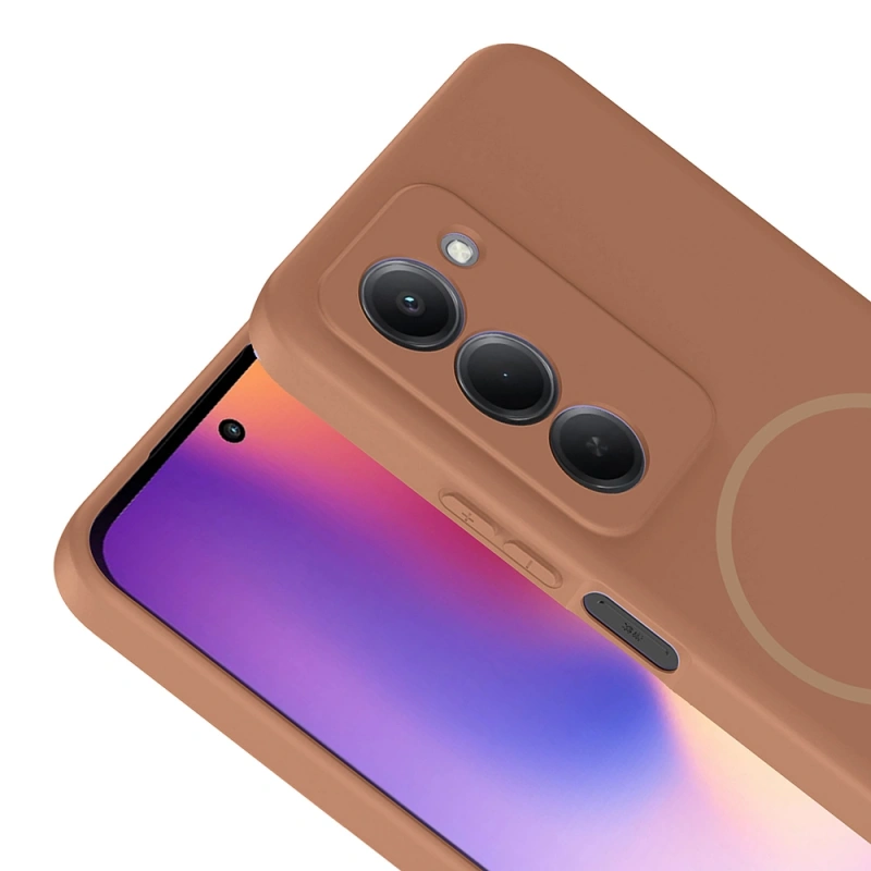 Xiaomi Redmi 15 Kılıf M-safe Şarj Özellikli Zore Meta Kapak