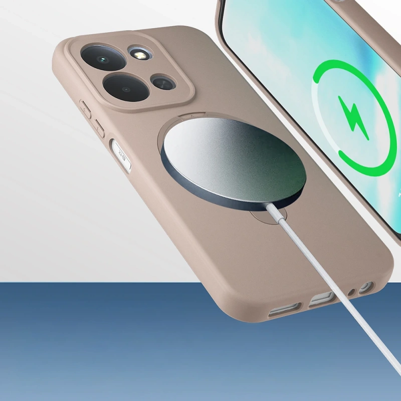 Xiaomi Redmi 15C Kılıf M-safe Şarj Özellikli Standlı Zore Samara Kapak