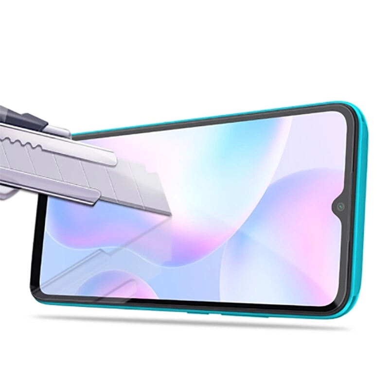 Xiaomi Redmi 9 Zore Kenarları Kırılmaya Dayanıklı Cam Ekran Koruyucu