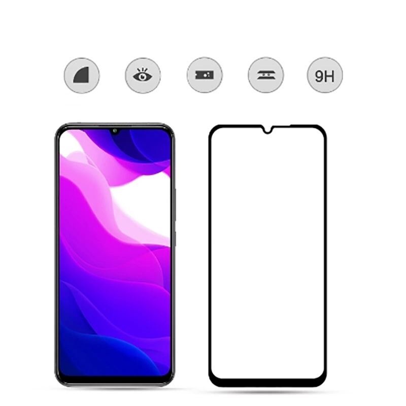 Xiaomi Redmi 9 Zore Kenarları Kırılmaya Dayanıklı Cam Ekran Koruyucu