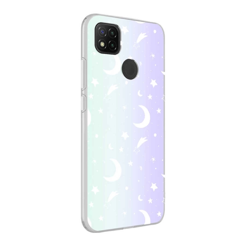 Xiaomi Redmi 9C Kılıf Zore M-Blue Desenli Kapak