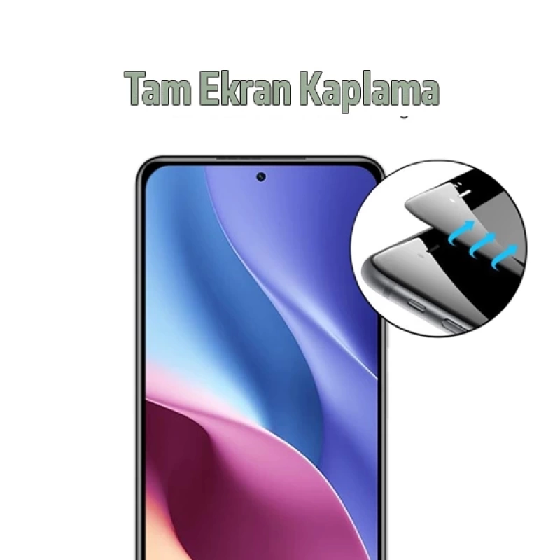 Xiaomi Redmi K40-K40 Pro  Full Glue Tam Kaplama Ekran Koruyucu