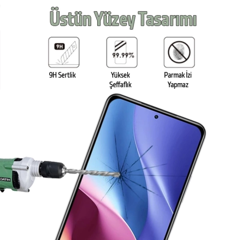 Xiaomi Redmi K40-K40 Pro  Full Glue Tam Kaplama Ekran Koruyucu