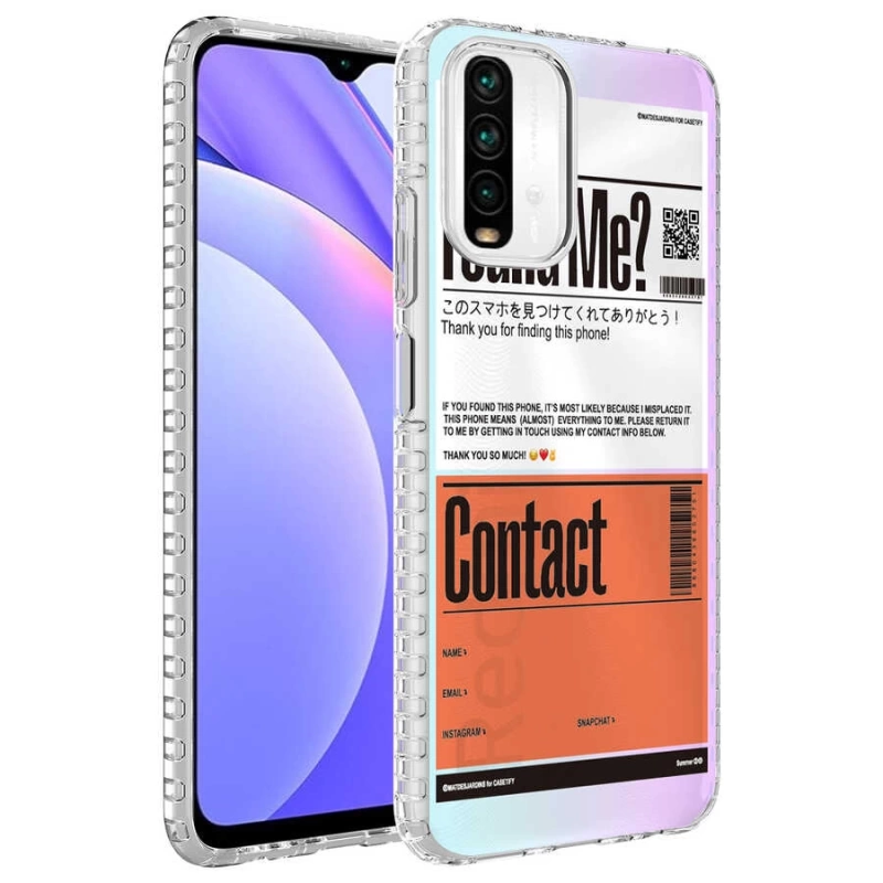 Xiaomi Redmi Note 10 Kılıf Airbag Kenarlı Renkli Desenli Silikon Zore Elegans Kapak