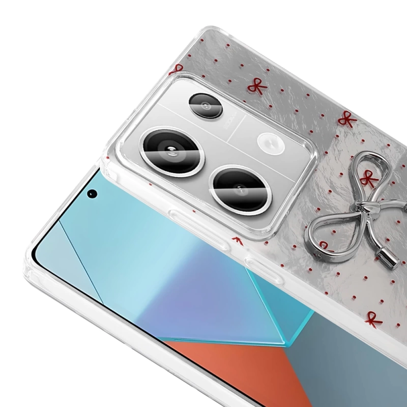 Xiaomi Redmi Note 13 Pro 4G Kılıf Kamera Korumalı Figürlü Zore Ponti Silikon Kapak