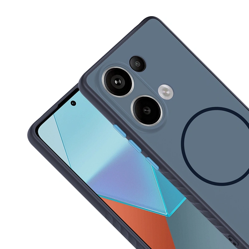 Xiaomi Redmi Note 13 Pro 4G Kılıf M-safe Şarj Özellikli Zore Tea Kapak