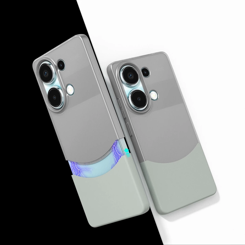 Xiaomi Redmi Note 13 Pro 4G Kılıf Mıknatıslı Zore Duble Kapak