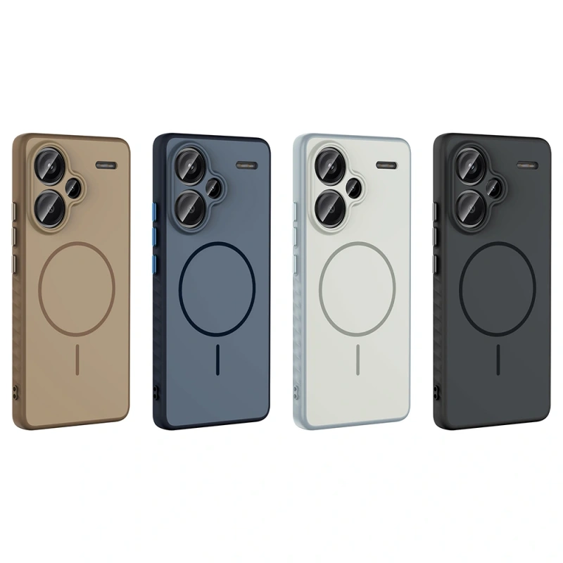 Xiaomi Redmi Note 13 Pro Plus 5G Kılıf M-safe Şarj Özellikli Zore Tea Kapak