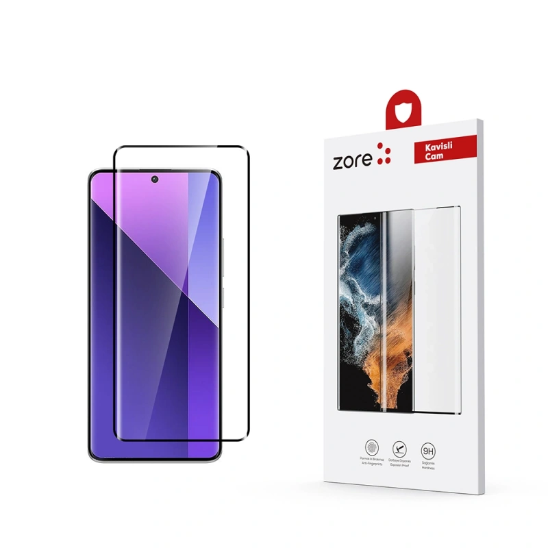 Xiaomi Redmi Note 13 Pro Plus 5G Zore Full Yapışkanlı Cam Ekran Koruyucu