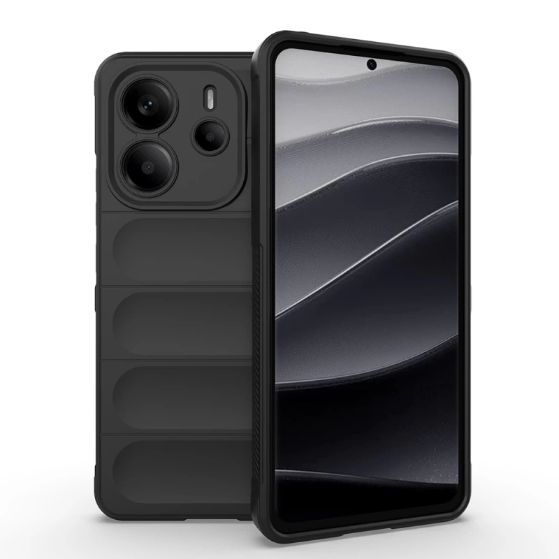 Xiaomi Redmi Note 14 4G Kılıf Esnek TPU Oyuklu Arka Yüzey Tasarımlı Zore Etnik Silikon Kapak