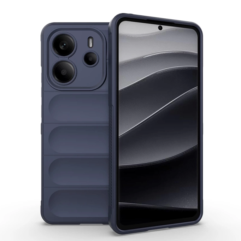 Xiaomi Redmi Note 14 4G Kılıf Esnek TPU Oyuklu Arka Yüzey Tasarımlı Zore Etnik Silikon Kapak