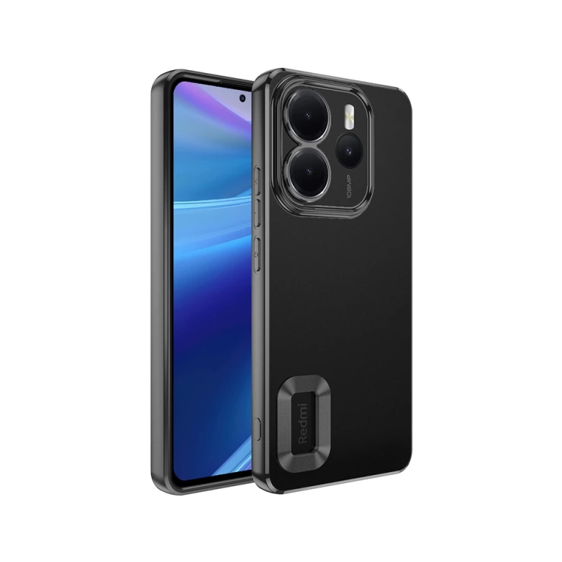 Xiaomi Redmi Note 14 4G Kılıf Kamera Korumalı Logo Gösteren Zore Omega Kapak