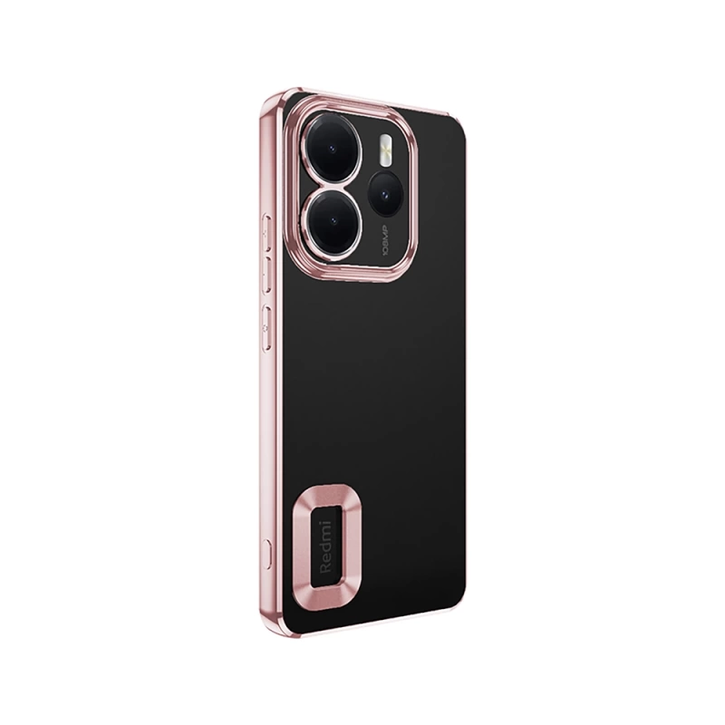 Xiaomi Redmi Note 14 4G Kılıf Kamera Korumalı Logo Gösteren Zore Omega Kapak