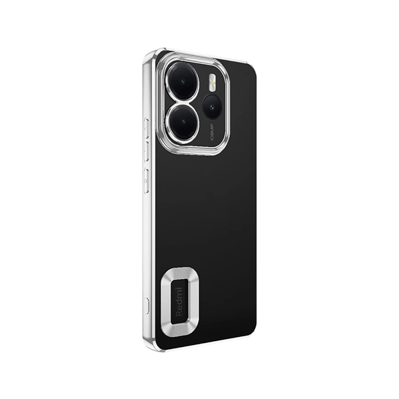 Xiaomi Redmi Note 14 4G Kılıf Kamera Korumalı Logo Gösteren Zore Omega Kapak