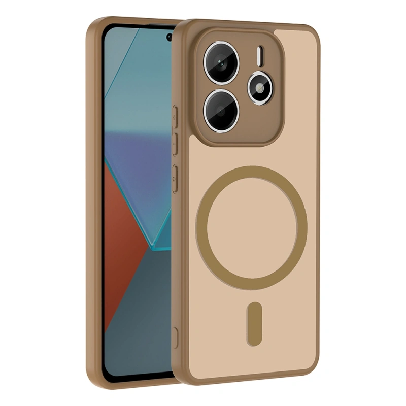 Xiaomi Redmi Note 14 4G Kılıf M-safe Şarj Özellikli Zore Babet Kapak