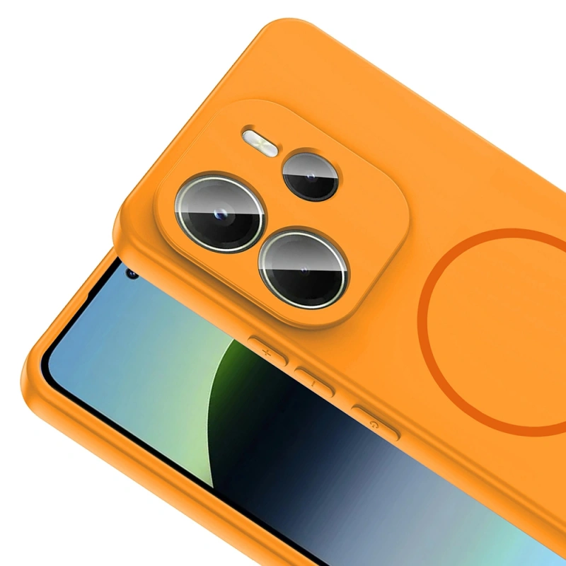 Xiaomi Redmi Note 14 4G Kılıf M-safe Şarj Özellikli Zore Meta Kapak