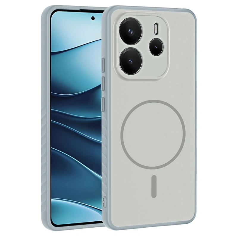 Xiaomi Redmi Note 14 4G Kılıf M-safe Şarj Özellikli Zore Tea Kapak