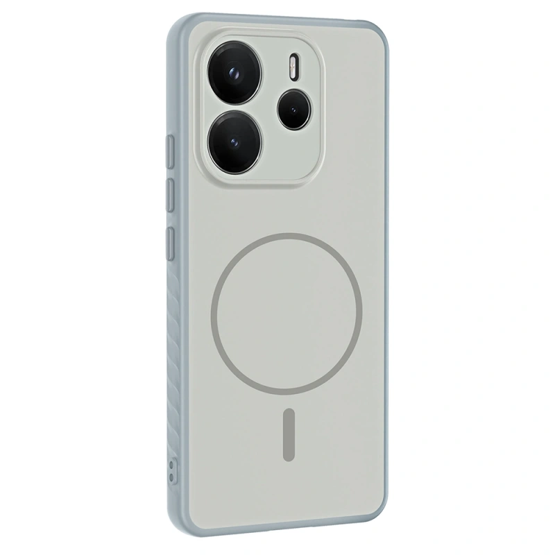 Xiaomi Redmi Note 14 4G Kılıf M-safe Şarj Özellikli Zore Tea Kapak