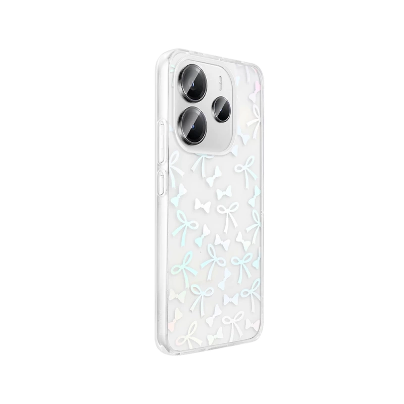 Xiaomi Redmi Note 14 4G Kılıf Şeffaf Figürlü Zore Folk Sert Kapak