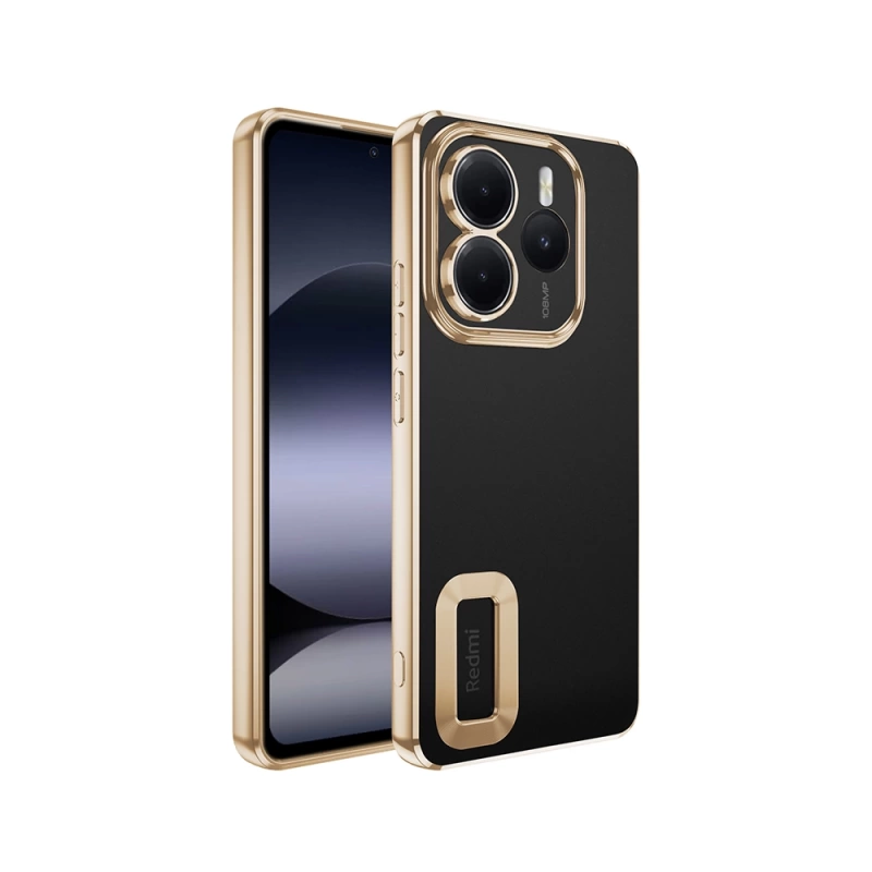 Xiaomi Redmi Note 14 5G Kılıf Kamera Korumalı Logo Gösteren Zore Omega Kapak