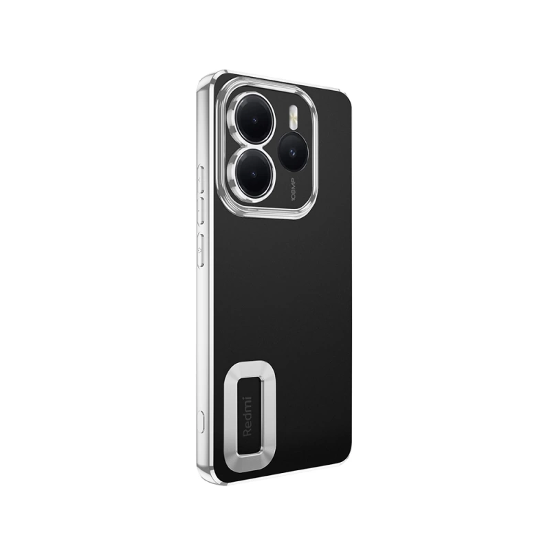 Xiaomi Redmi Note 14 5G Kılıf Kamera Korumalı Logo Gösteren Zore Omega Kapak