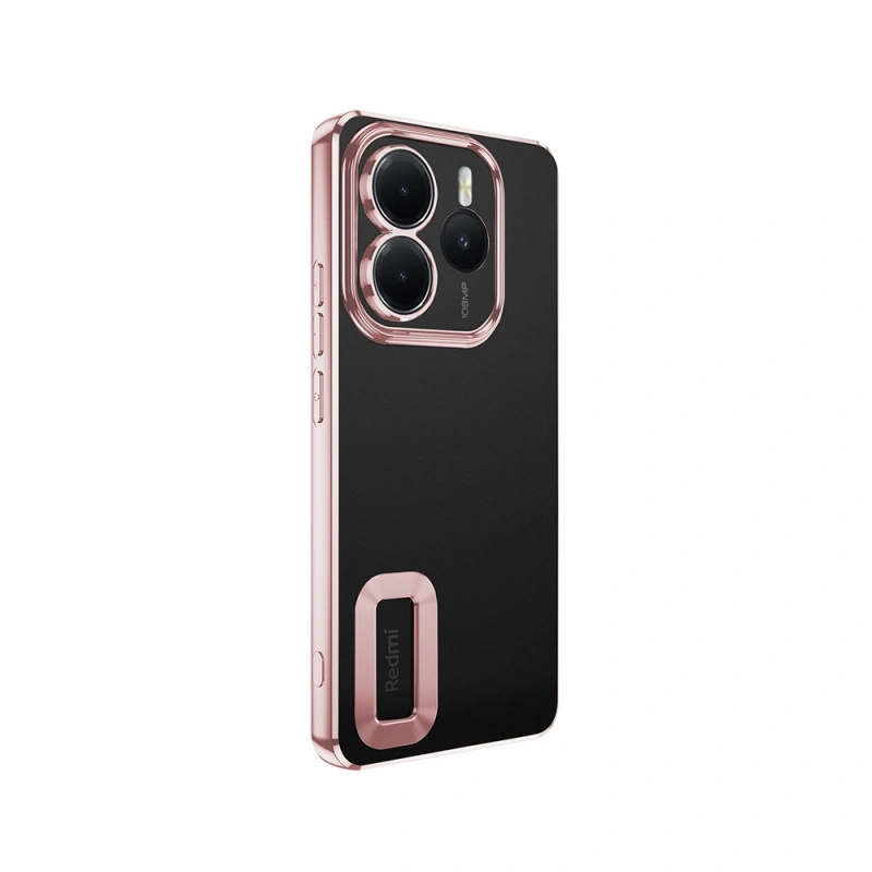 Xiaomi Redmi Note 14 5G Kılıf Kamera Korumalı Logo Gösteren Zore Omega Kapak