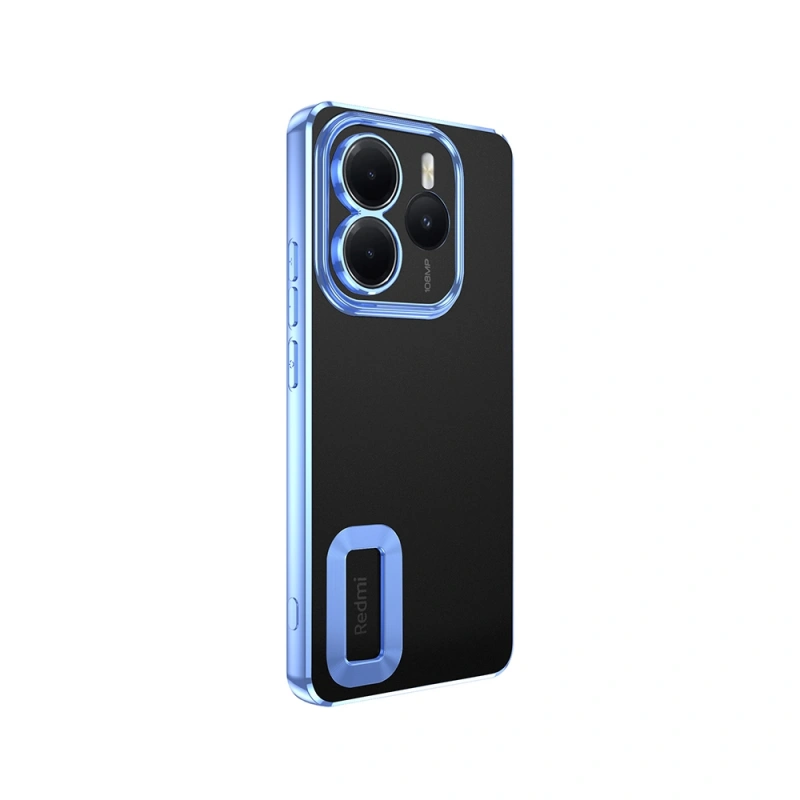 Xiaomi Redmi Note 14 5G Kılıf Kamera Korumalı Logo Gösteren Zore Omega Kapak
