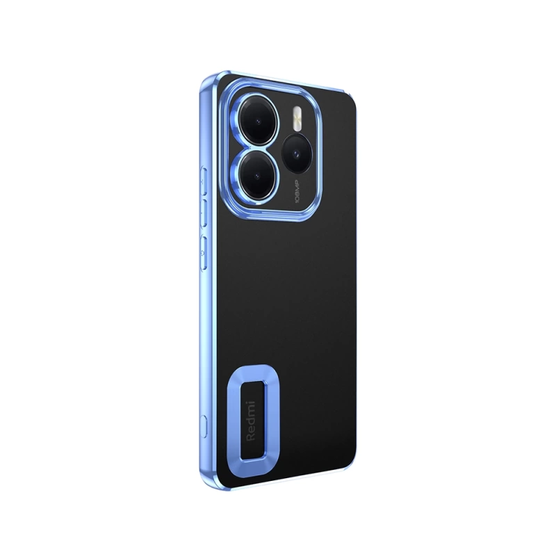Xiaomi Redmi Note 14 5G Kılıf Kamera Korumalı Logo Gösteren Zore Omega Kapak