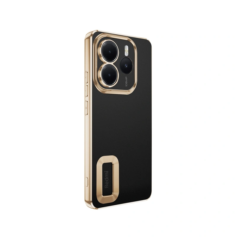 Xiaomi Redmi Note 14 5G Kılıf Kamera Korumalı Logo Gösteren Zore Omega Kapak