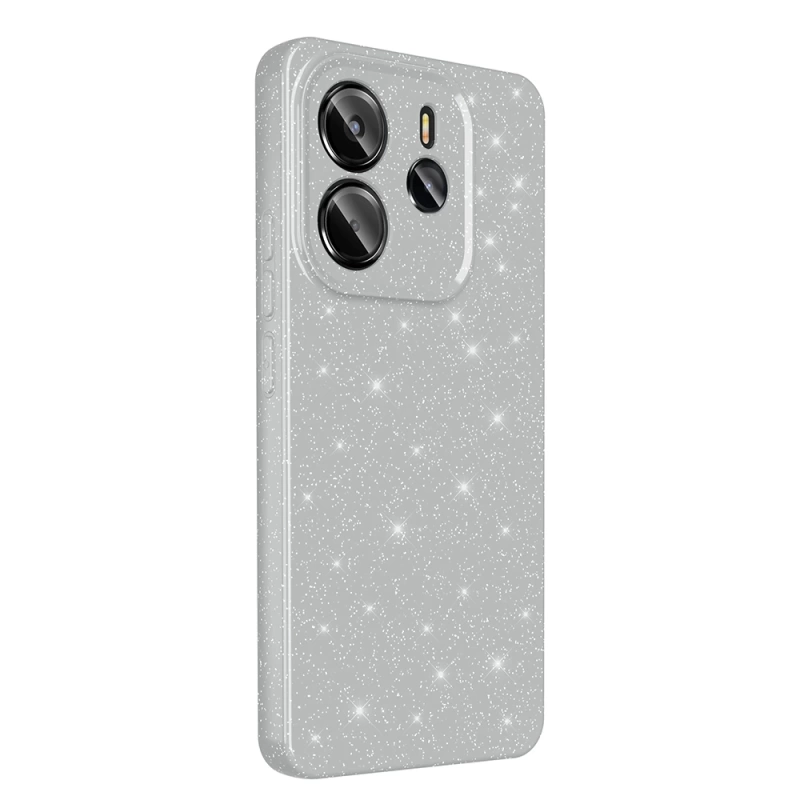 Xiaomi Redmi Note 14 5G Kılıf Kamera Korumalı Simli Lüks Zore Koton Kapak