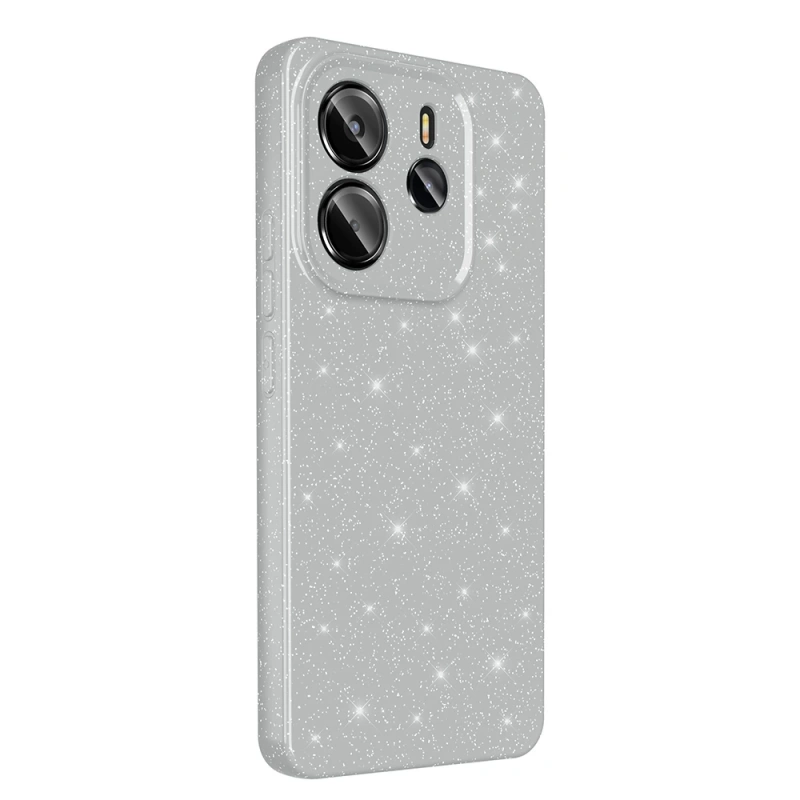 Xiaomi Redmi Note 14 5G Kılıf Kamera Korumalı Simli Lüks Zore Koton Kapak