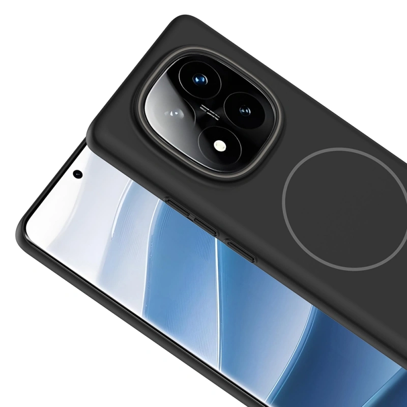 Xiaomi Redmi Note 14 Pro 4G Kılıf M-safe Şarj Özellikli Zore Ruby Sert Kapak