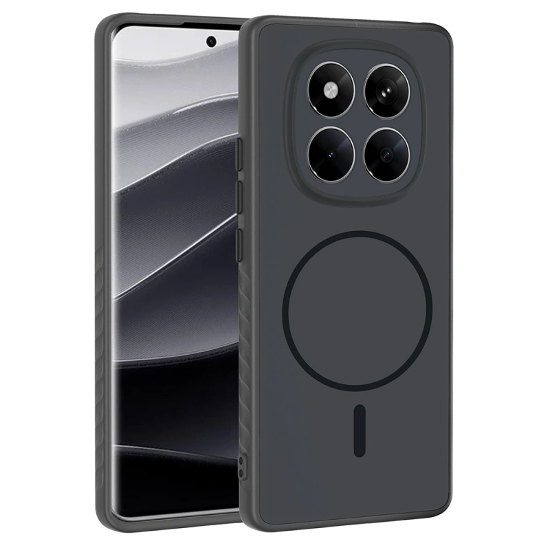 Xiaomi Redmi Note 14 Pro 4G Kılıf M-safe Şarj Özellikli Zore Tea Kapak