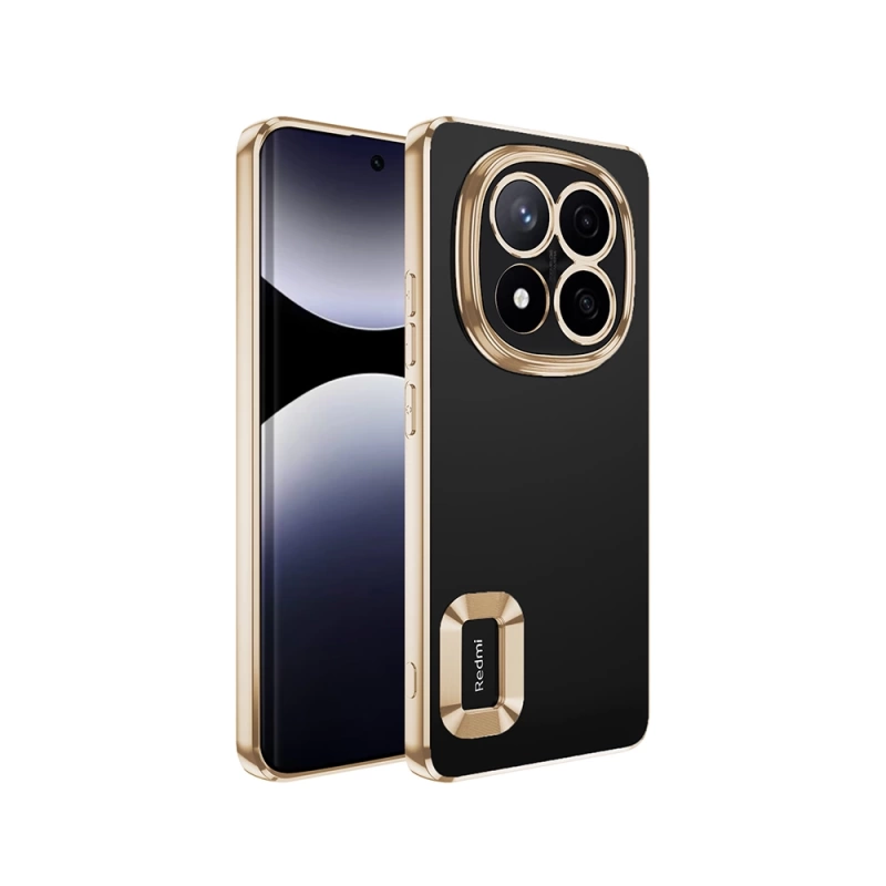 Xiaomi Redmi Note 14 Pro 5G Kılıf Kamera Korumalı Logo Gösteren Zore Omega Kapak