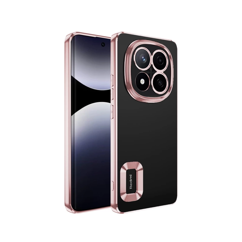 Xiaomi Redmi Note 14 Pro 5G Kılıf Kamera Korumalı Logo Gösteren Zore Omega Kapak