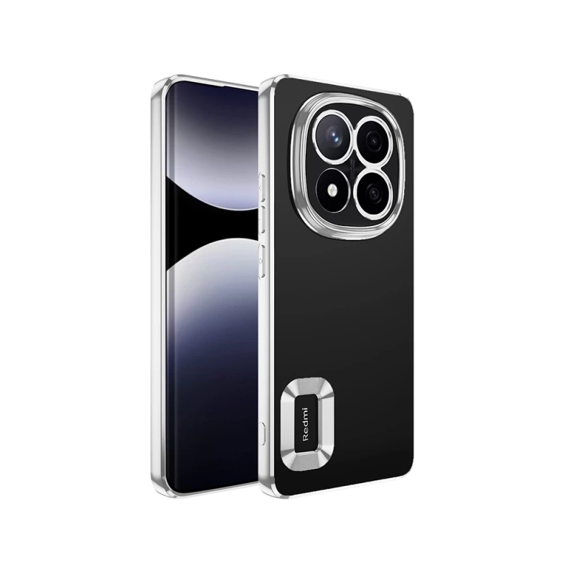 Xiaomi Redmi Note 14 Pro 5G Kılıf Kamera Korumalı Logo Gösteren Zore Omega Kapak