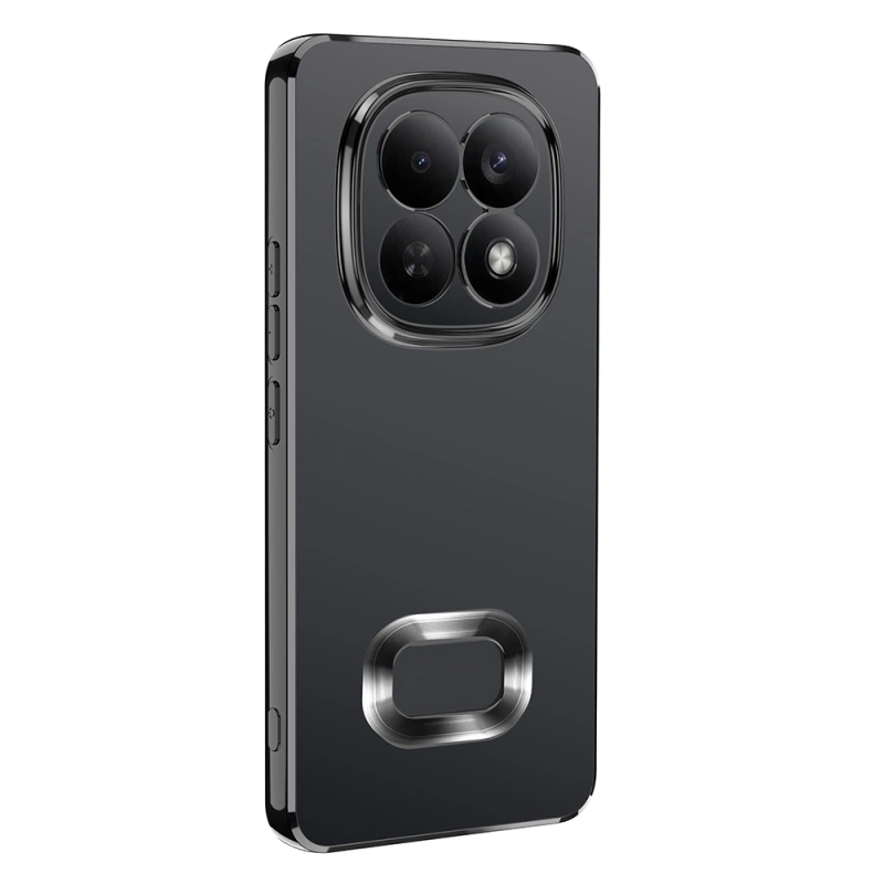 Xiaomi Redmi Note 15 4G Kılıf Kamera Korumalı Logo Gösteren Zore Omega Kapak