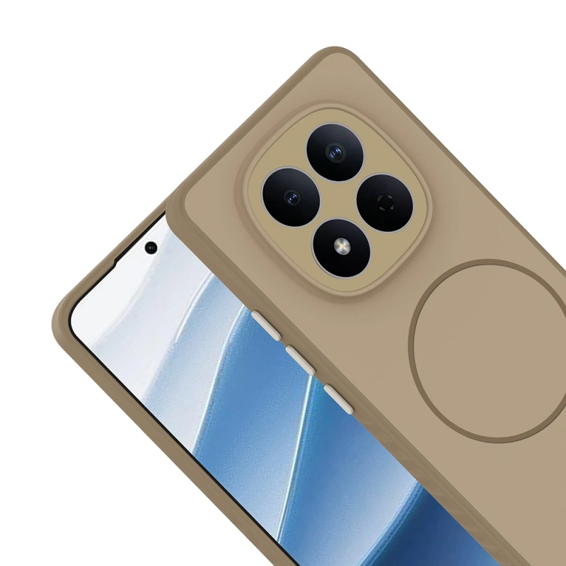 Xiaomi Redmi Note 15 5G Kılıf M-safe Şarj Özellikli Zore Tea Kapak