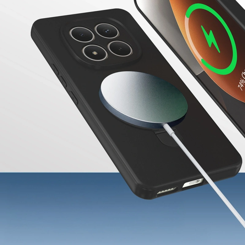 Xiaomi Redmi Note 15 Pro 4G Kılıf M-safe Şarj Özellikli Standlı Zore Samara Kapak